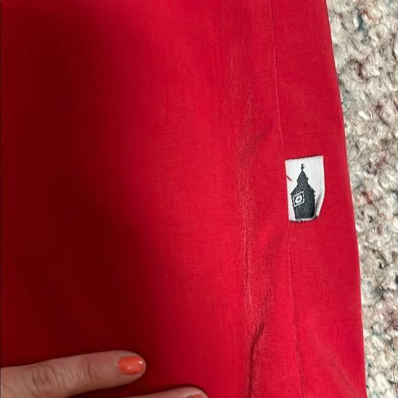 London fog Red Hooded long rain Coat - Picture 7 of 10